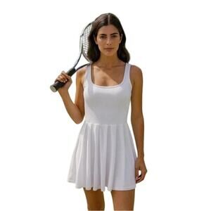 Sage Collective White Active Tennis Dress Fit And Flare NWT Sizes Xs, S, M
